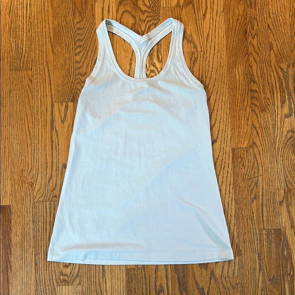 Lululemon white cool racerback tank top size 2